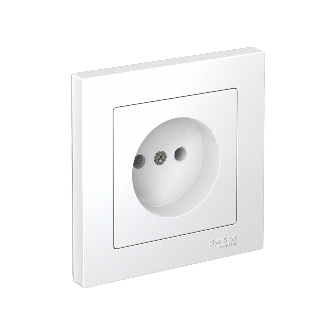 Systeme Electric AtlasDesign Белый Розетка без заземления, 16А, в сборе, быстрозажим. клем.