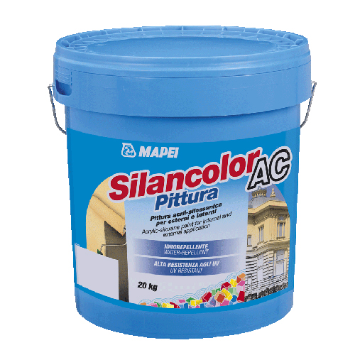 Силиконовая краска Mapei Silancolor Ac Base M, 20кг