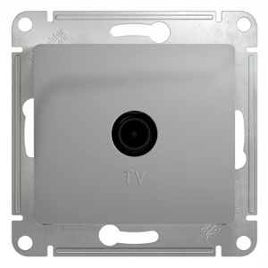 Systeme Electric Glossa Алюминий Розетка TV одиночная 1DB