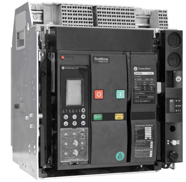 Systeme Electric SystemePact ACB Воздушный Автоматический выключатель 16N 630A 3P 6.0E ВЫК ГП MCH+MX+XF DC220V