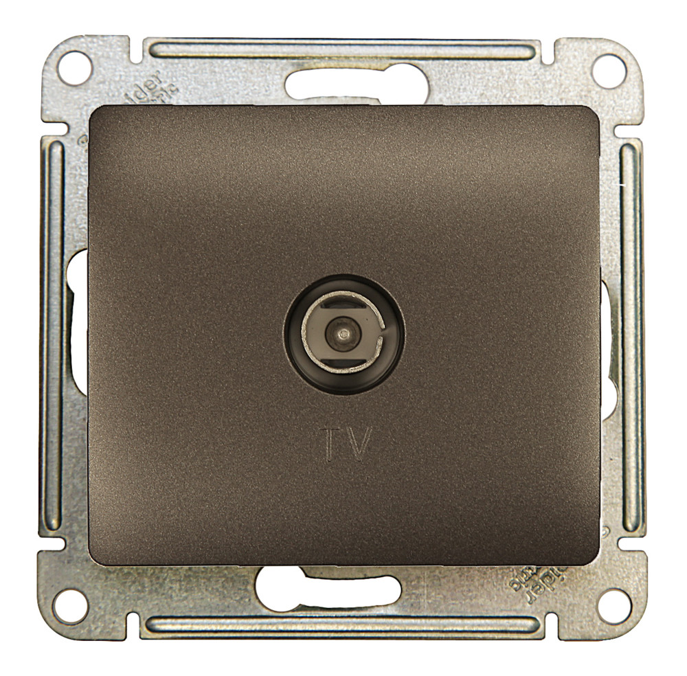 Systeme Electric Glossa Графит Розетка TV оконечная 1DB