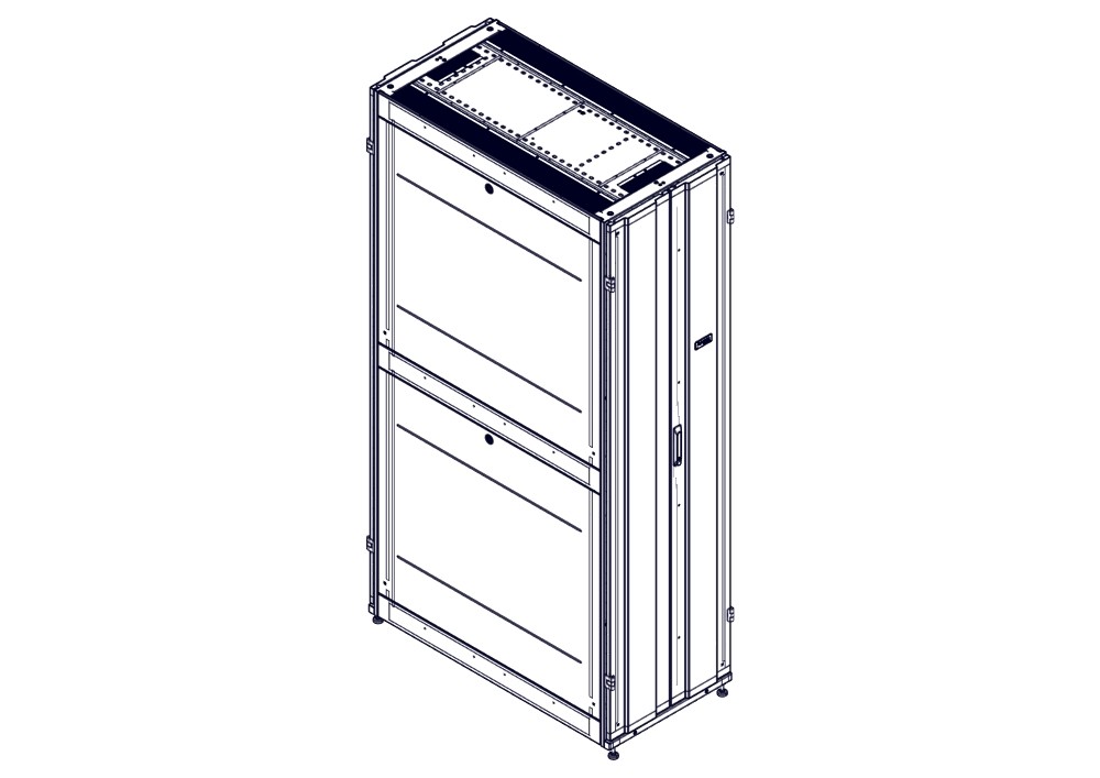 Systeme Electric Шкаф Systeme Electric, серия Uniprom, 48U-600/1200, боковые панели 4шт, черный