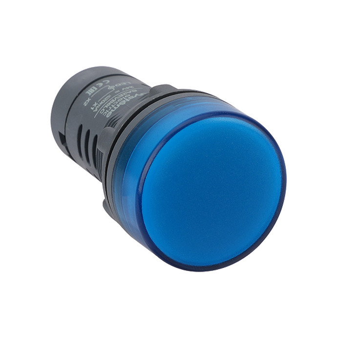 Systeme Electric Сигнальная лампа SB7 моноблочная 22мм синяя LED 24В DC