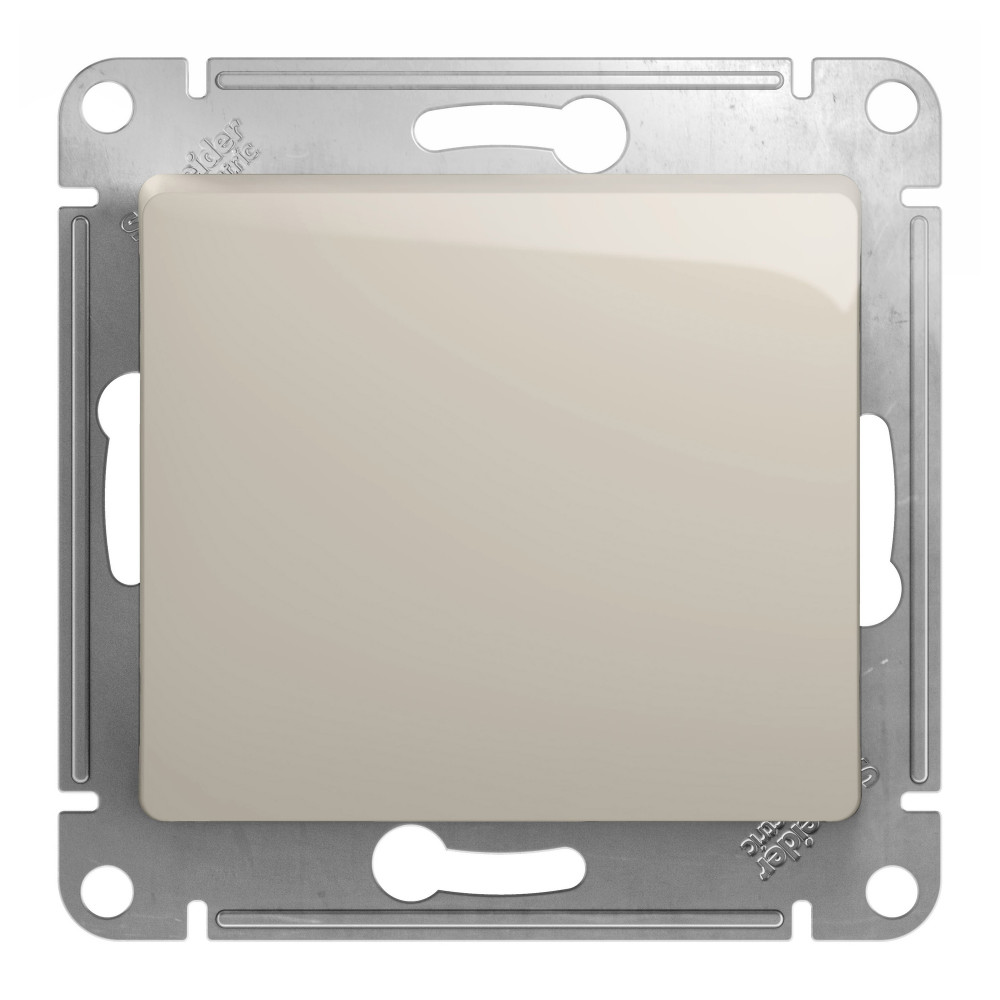 Systeme Electric Glossa Молочный Переключатель 1-клавишный, сх.6,10AX