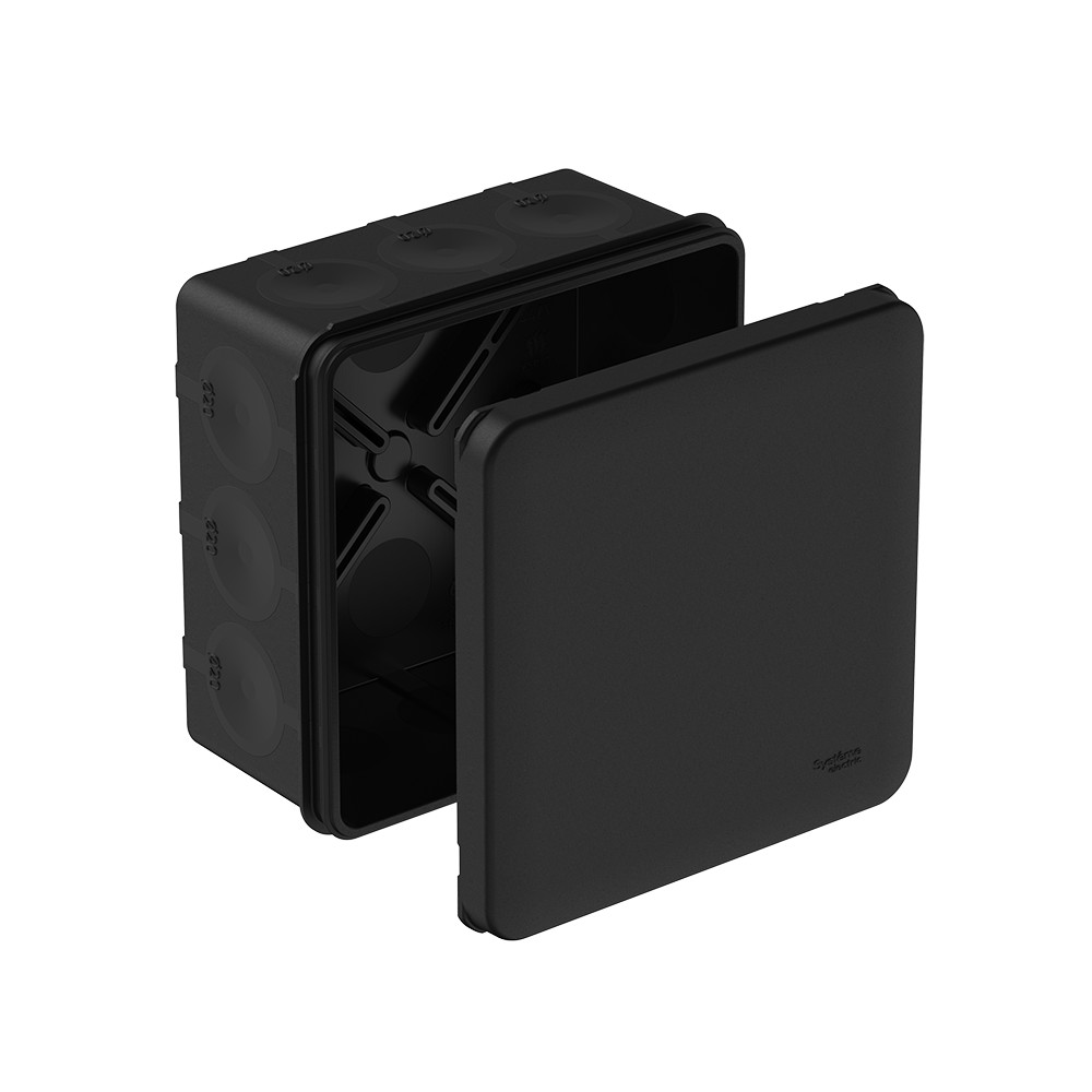 Systeme Electric MultiBox Черная Коробка распределительная с мембранными вводами IP66 100х100х50  (со стикером)