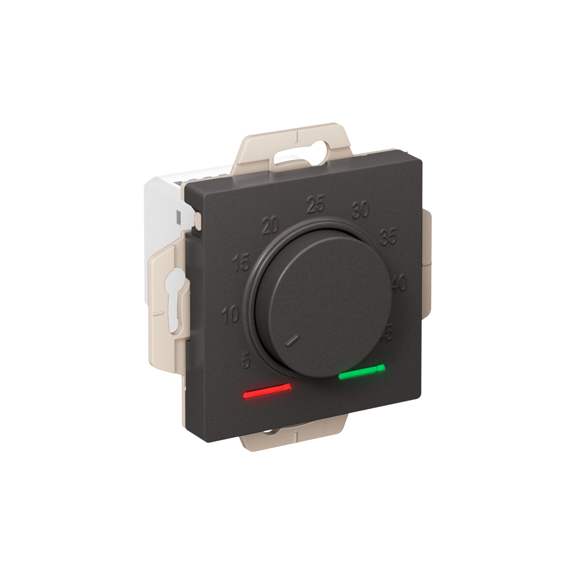 Systeme Electric AtlasDesign Базальт Термостат электрон. теплого пола с датчиком, 10A, механизм