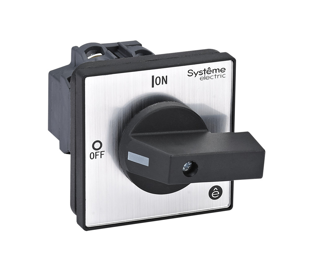 Systeme Electric SystemePact MSD  Выключатель-разъединитель 3P 20A IP20 с чёрной рукояткой на дверцу 4 винтами