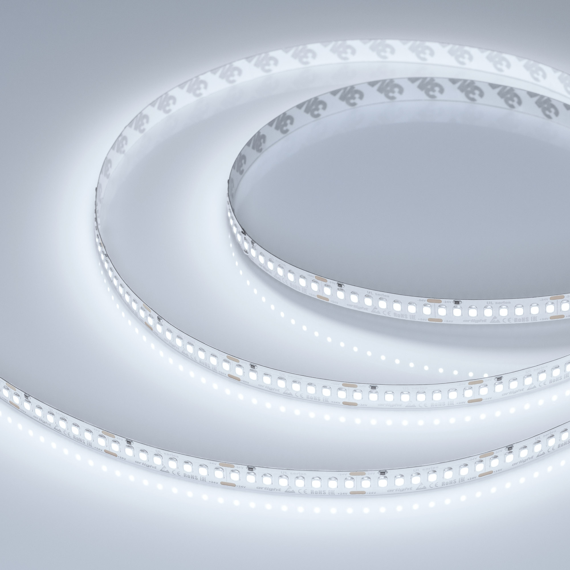 Arlight Лента UL-A200-10mm 24V White6000 (20 W/m, IP20, 2835, 5m) (Открытый)