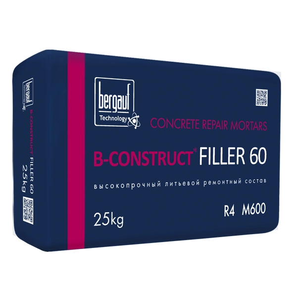 Ремонтный состав Bergauf B-Construct Filler 60, 25 кг