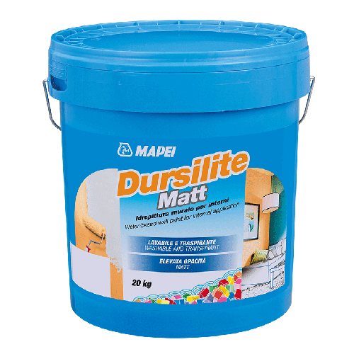 Краска вододисперсионная Mapei Dursilite Matt Base P, 20 кг