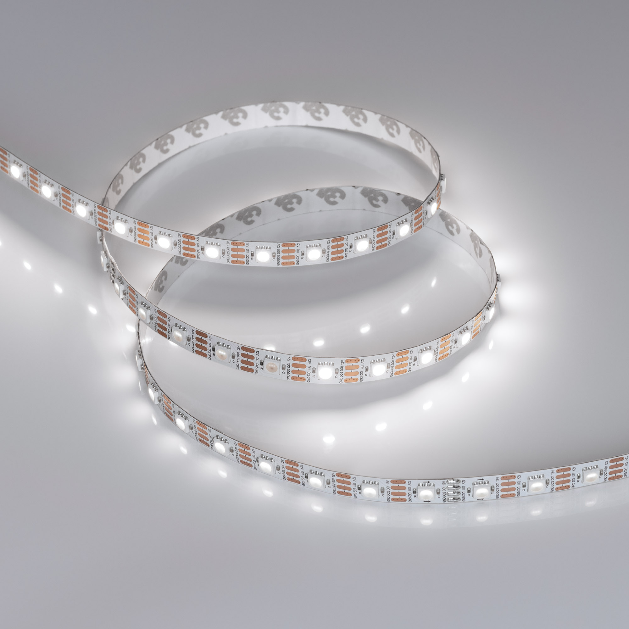 Arlight Лента SPI-B60-10mm 12V White6000-PX1-RAM (9.3 W/m, IP20, 5060, 5m) (бегущий огонь)