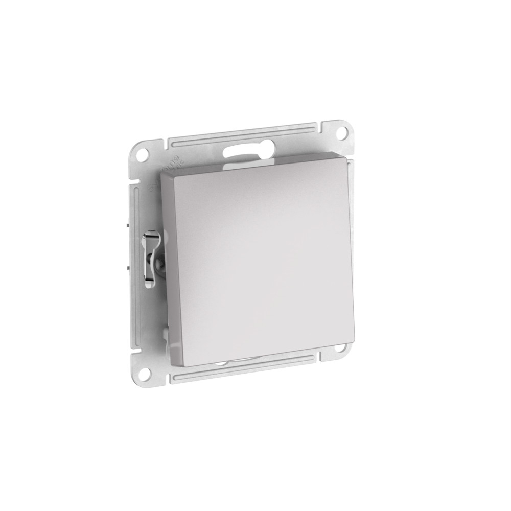 Systeme Electric AtlasDesign Aqua Алюминий Переключатель 1-клавишный IP44,сх.6, 10АХ,мех., быстрозажим. клем.