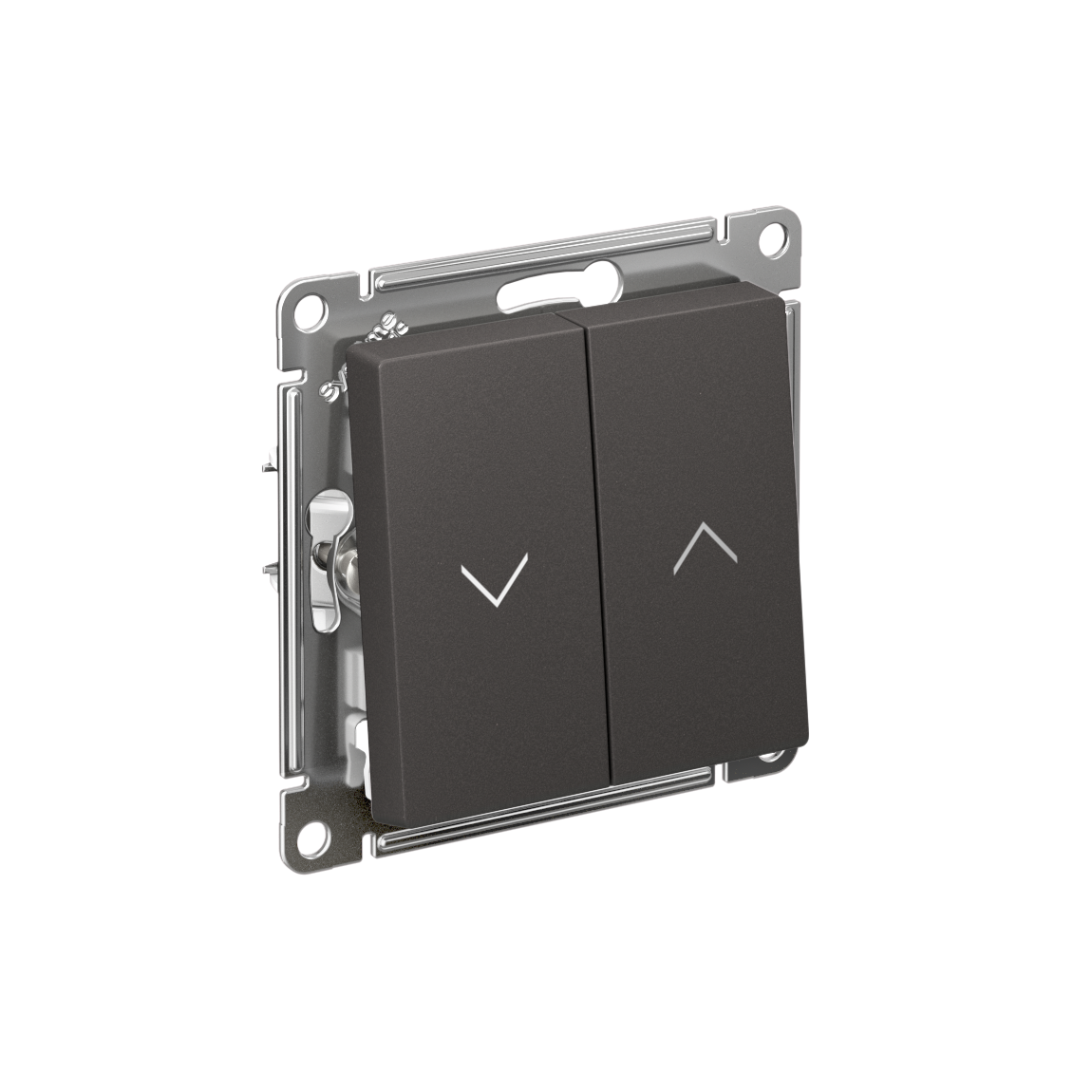Systeme Electric AtlasDesign Базальт Выключатель 2-клавишный жалюзи, 10А, механизм