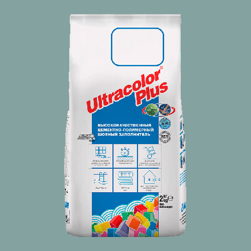 Затирка швов цементная Mapei Ultracolor Plus №177 Шалфей 2кг