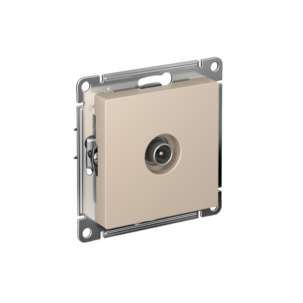 Systeme Electric AtlasDesign Песочный Розетка TV проходная 4DB, механизм