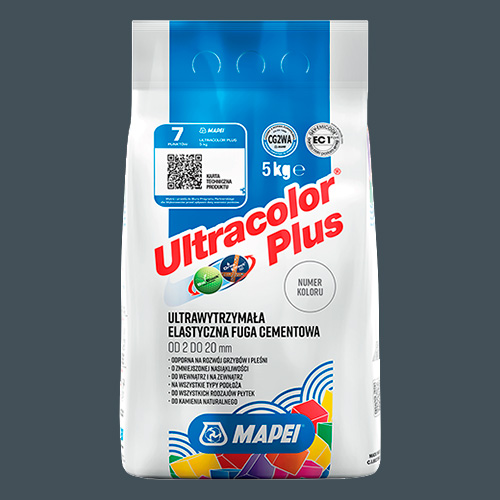 Затирка швов цементная Mapei Ultracolor Plus №114 Антрацит 5кг