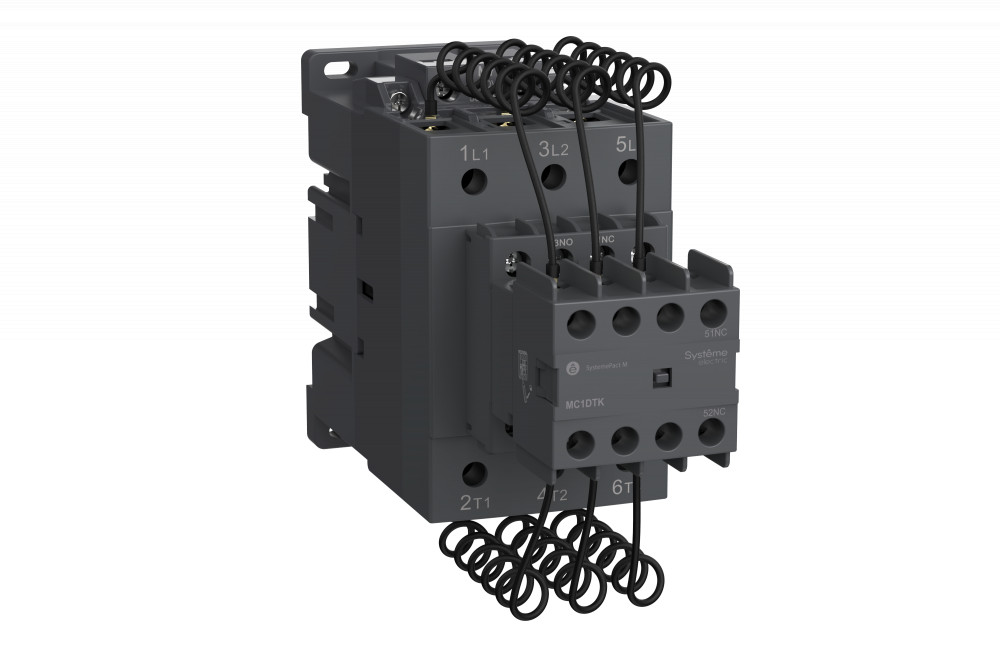Systeme Electric SystemePact MCP  Контактор MC1D для конденсаторных батарей 33.3 квар 1НО/2НЗ 48V 50/60ГЦ