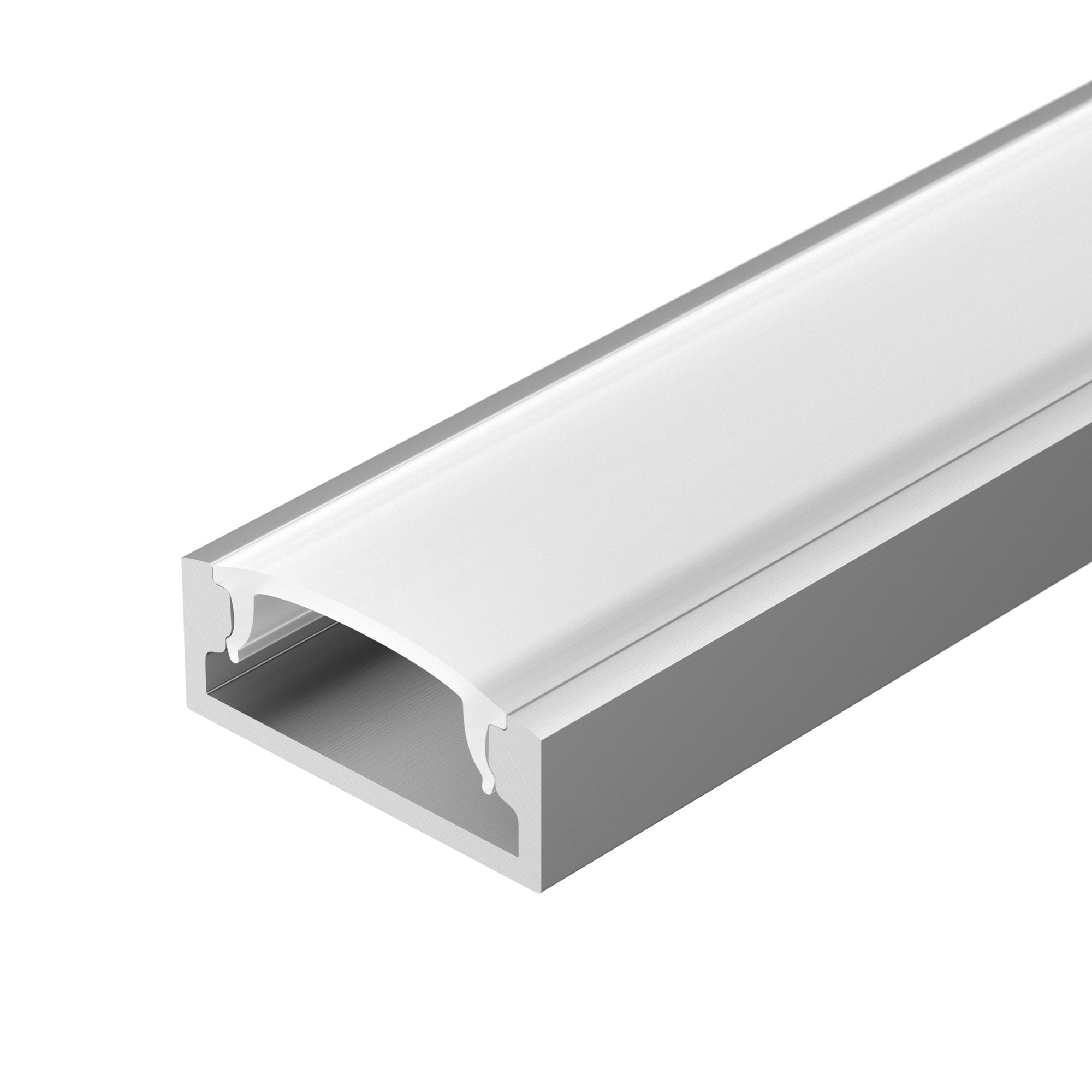 Arlight Профиль с экраном ALU-WIDE-H8-2000 ANOD+FROST (Алюминий)