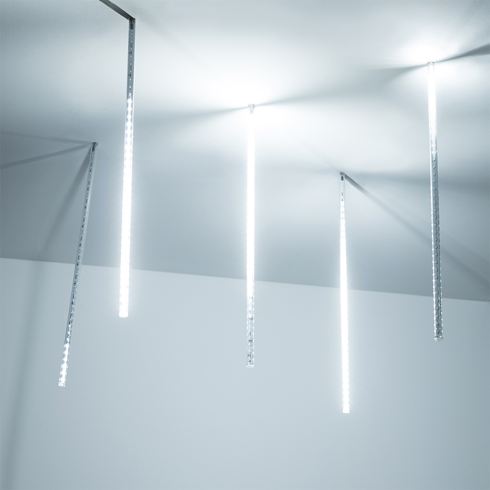 Arlight Светодиодная гирлянда ARD-ICEFALL-CLASSIC-D12-500-5PCS-CLEAR-72LED-LIVE WHITE (230V, 6W) (Ardecoled, IP65)