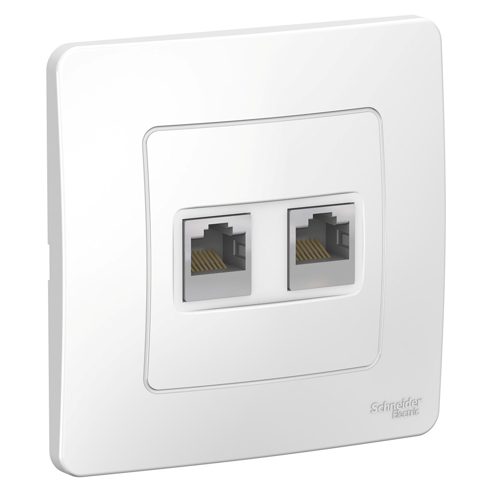 Systeme Electric Blanca внутр Бел Розетка 2-ая компьютерная RJ45