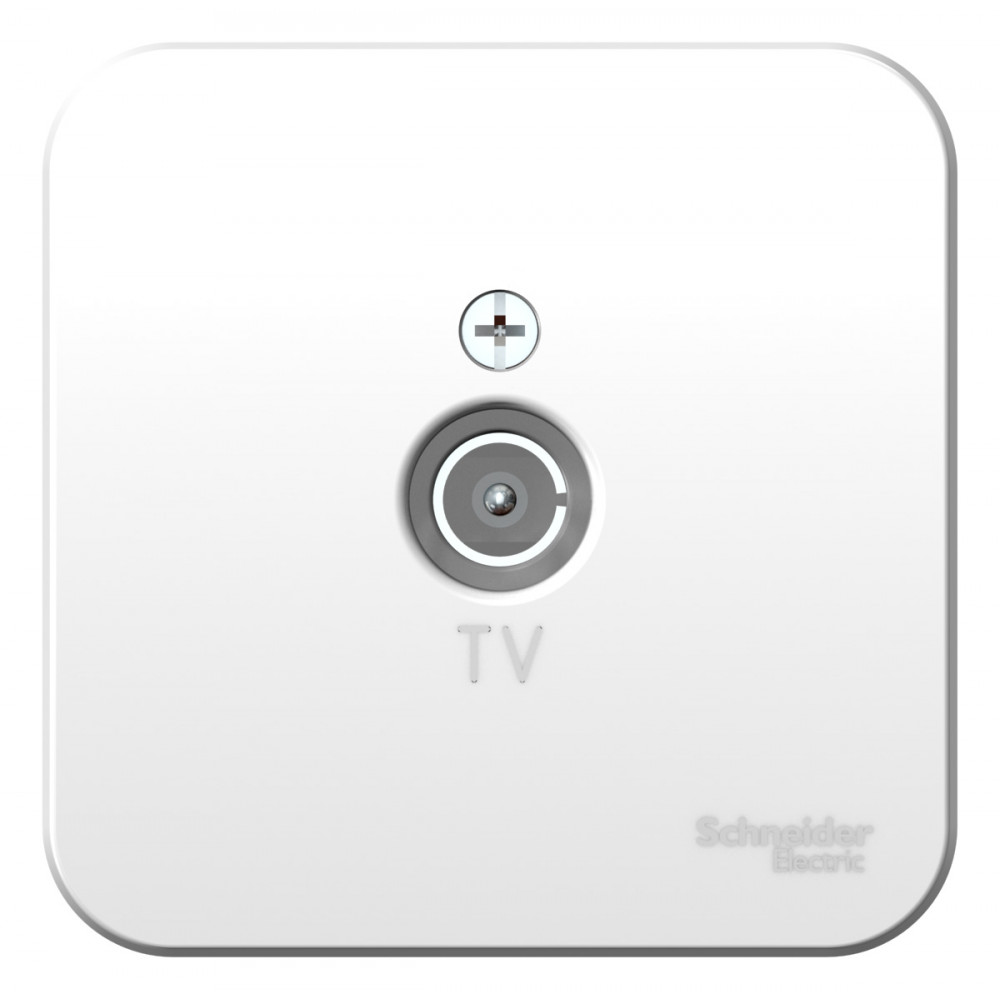 Systeme Electric Blanca наруж Бел Розетка TV, изолир. пластина