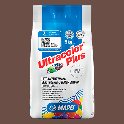 Затирка швов цементная Mapei Ultracolor Plus №144 Шоколад 5кг