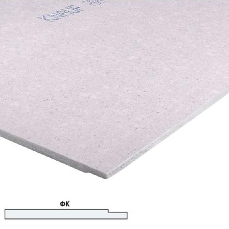 Гипсоволокнистый лист Кнауф влагостойкий 2500x1200x10мм фальцевая кромка