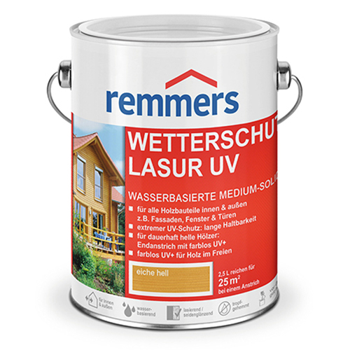 Декоративная лазурь для древесины Remmers Wetterschutz-Lasur UV Farblos (2,5л)