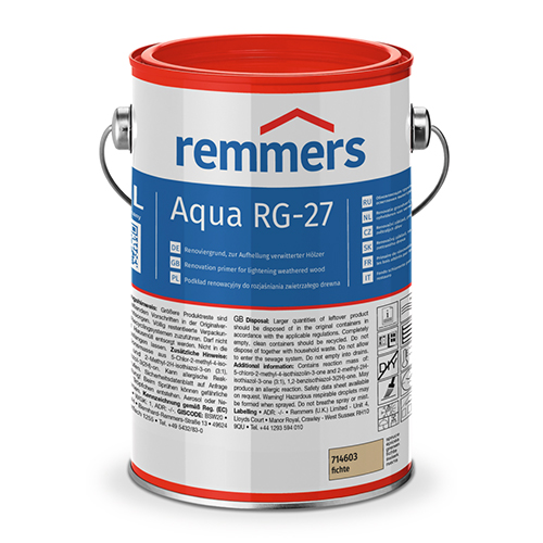 Грунт для осветления древесины Remmers Aqua Rg-27-Renoviergrund Fichte (5л)