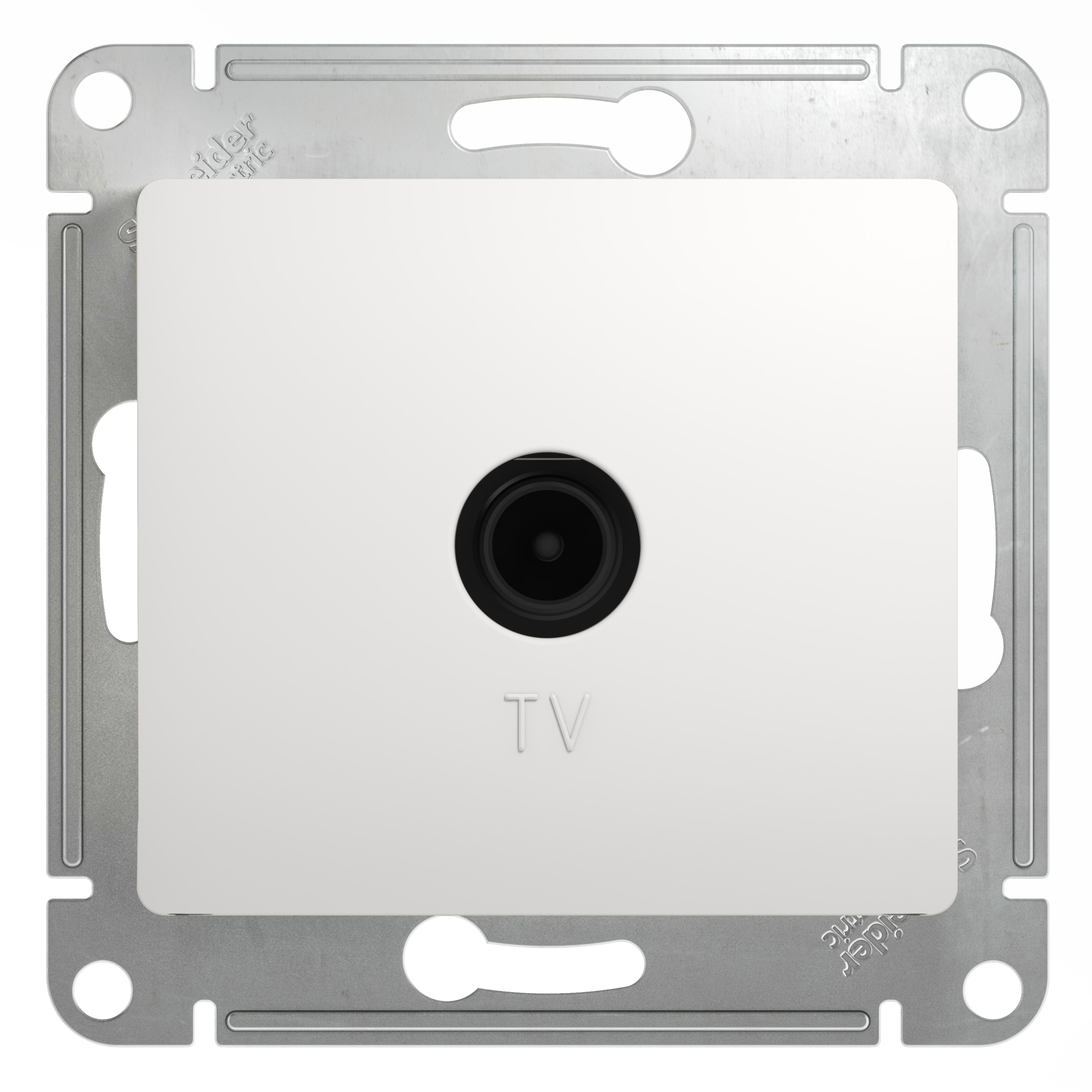 Systeme Electric Glossa Бел Розетка TV проходная 4DB