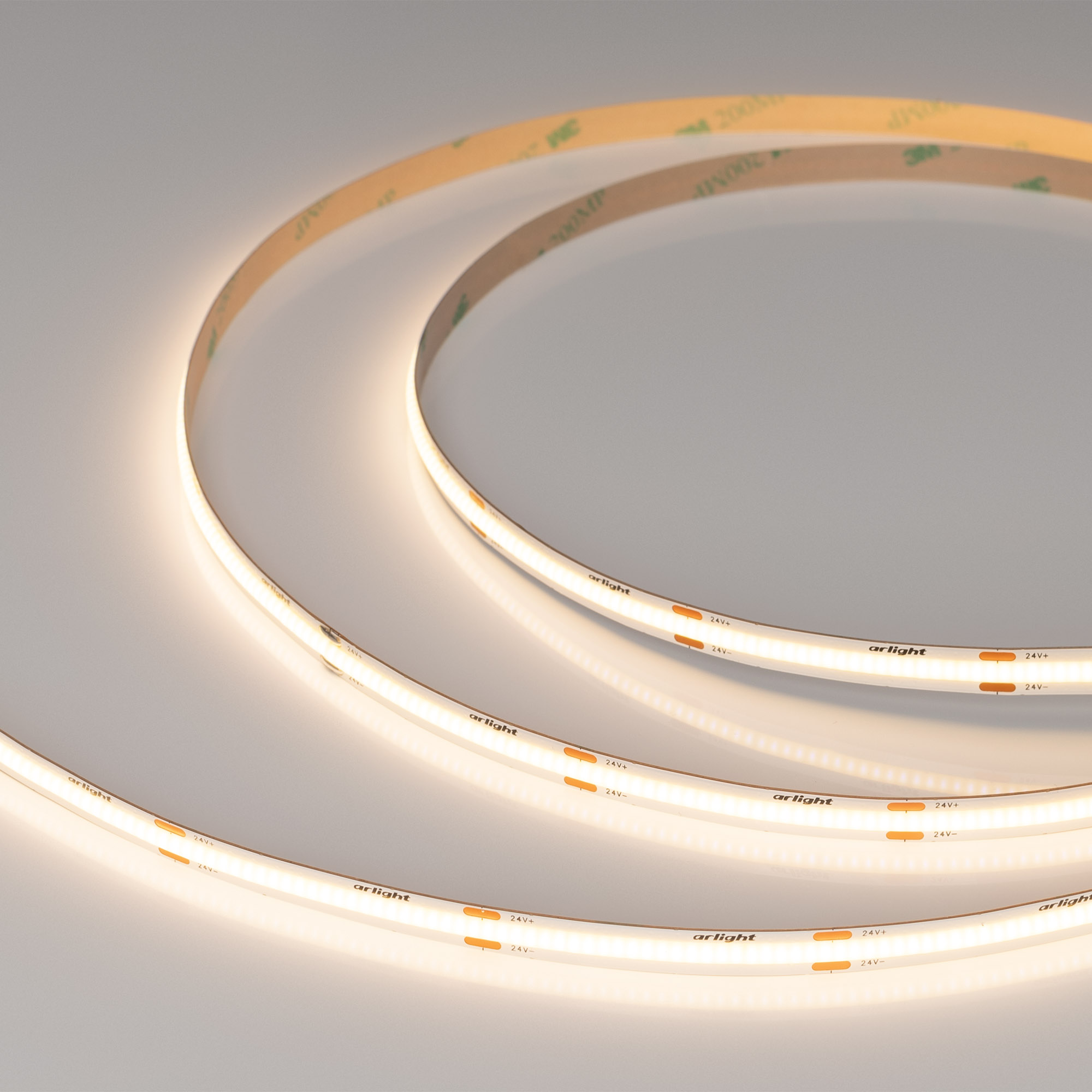 Arlight Лента COB-X480-8mm 24V Warm3000 (8 W/m, IP20, CSP, 5m) (-)