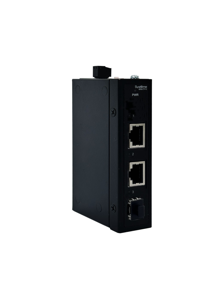 Systeme Electric Неуправляемый промышленный коммутатор Ethernet, 2x10/100/1000BaseT, 1x100/1000BaseX SFP