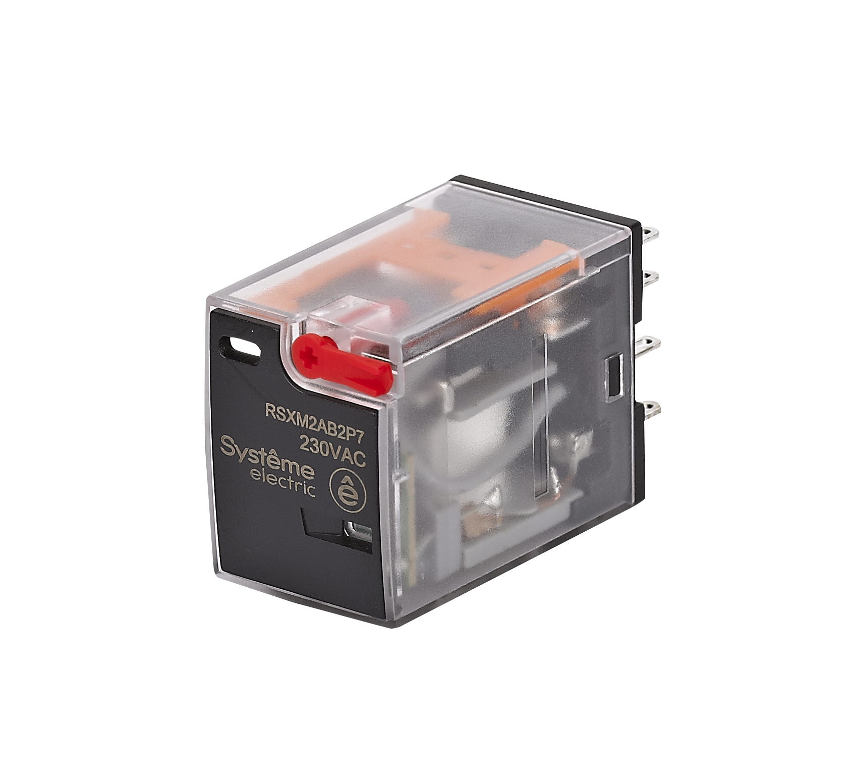 Systeme Electric Реле 12A 2CO 230VAC тест кнопка LED