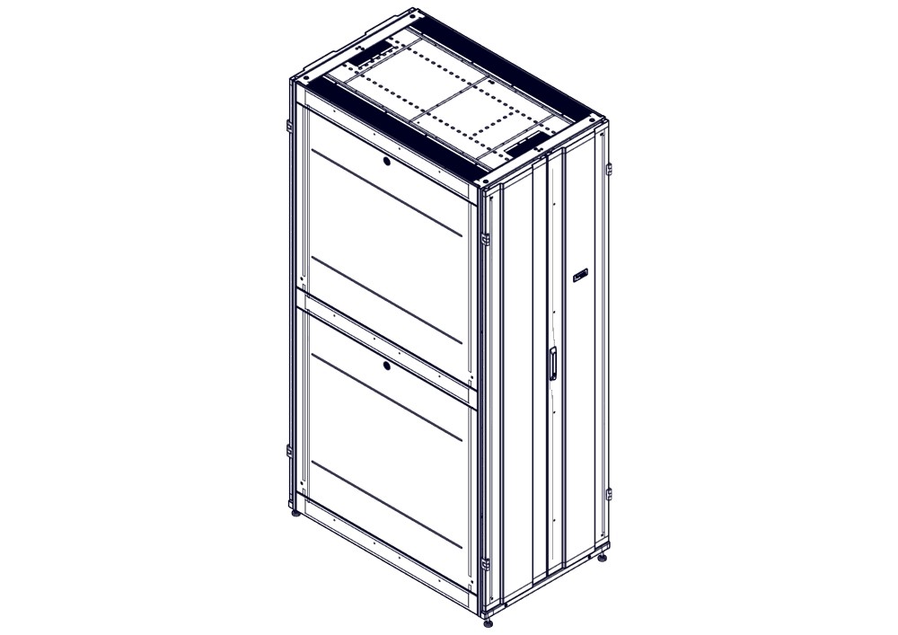 Systeme Electric Шкаф Systeme Electric, серия Uniprom, 48U-750/1200, боковые панели 4шт, черный