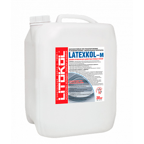 Латексная добавка Litokol LATEXKOL - м, белый, канистра 20 кг