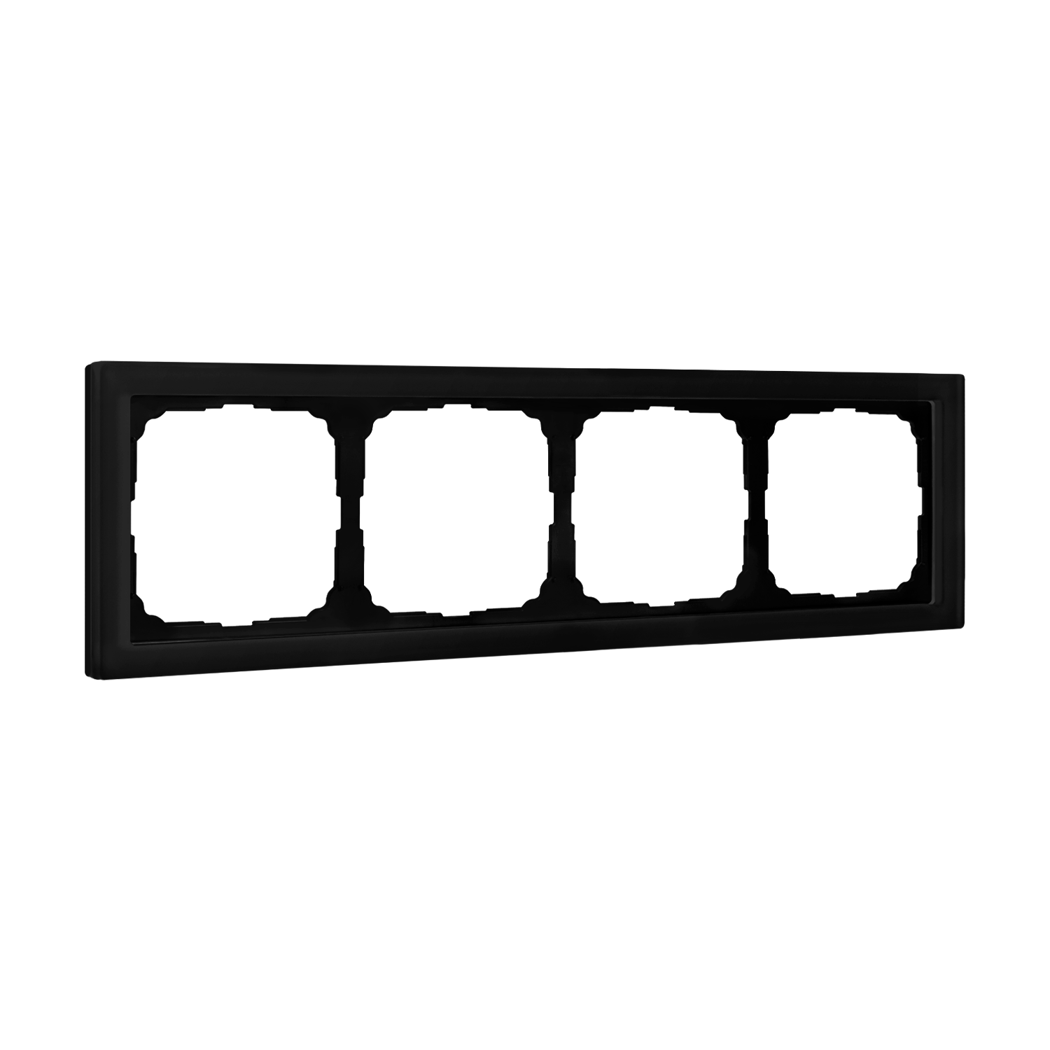 Systeme Electric ArtGallery Pure Матовое органическое стекло Черный Рамка 4-ая