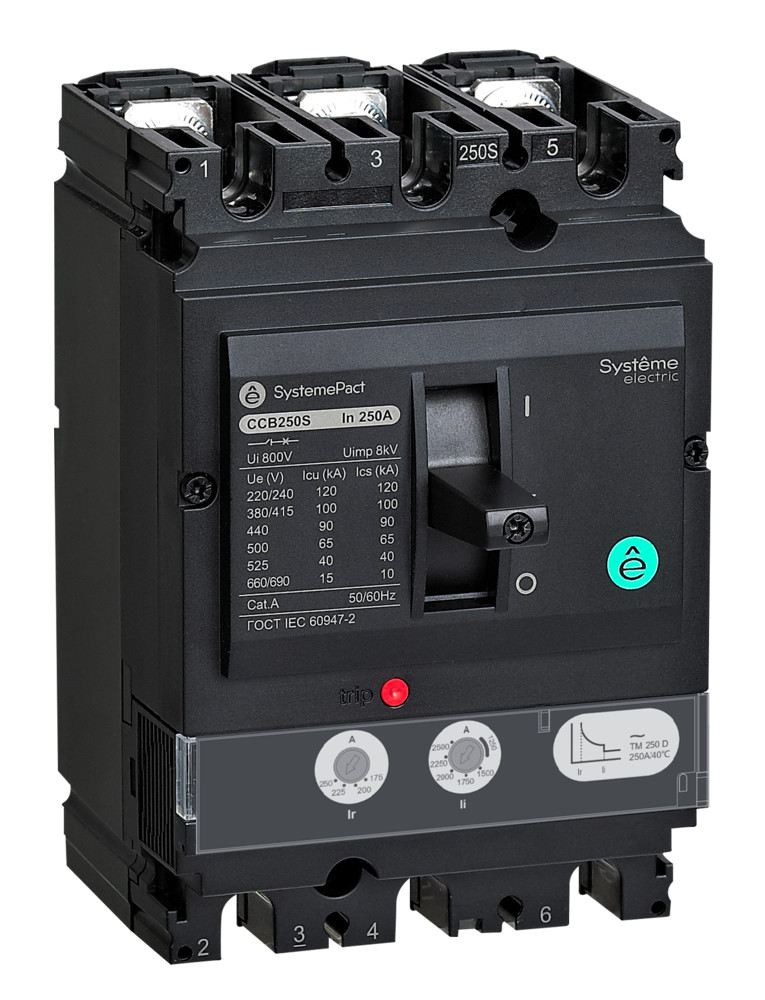 Systeme Electric SystemePact СCB Автоматический выключатель 250 150KA 3P3D TMD250