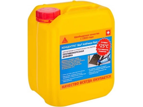 Добавка Sika Antifreeze Plast противоморозная+пластификатор 5л / Сика Антифриз Пласт 