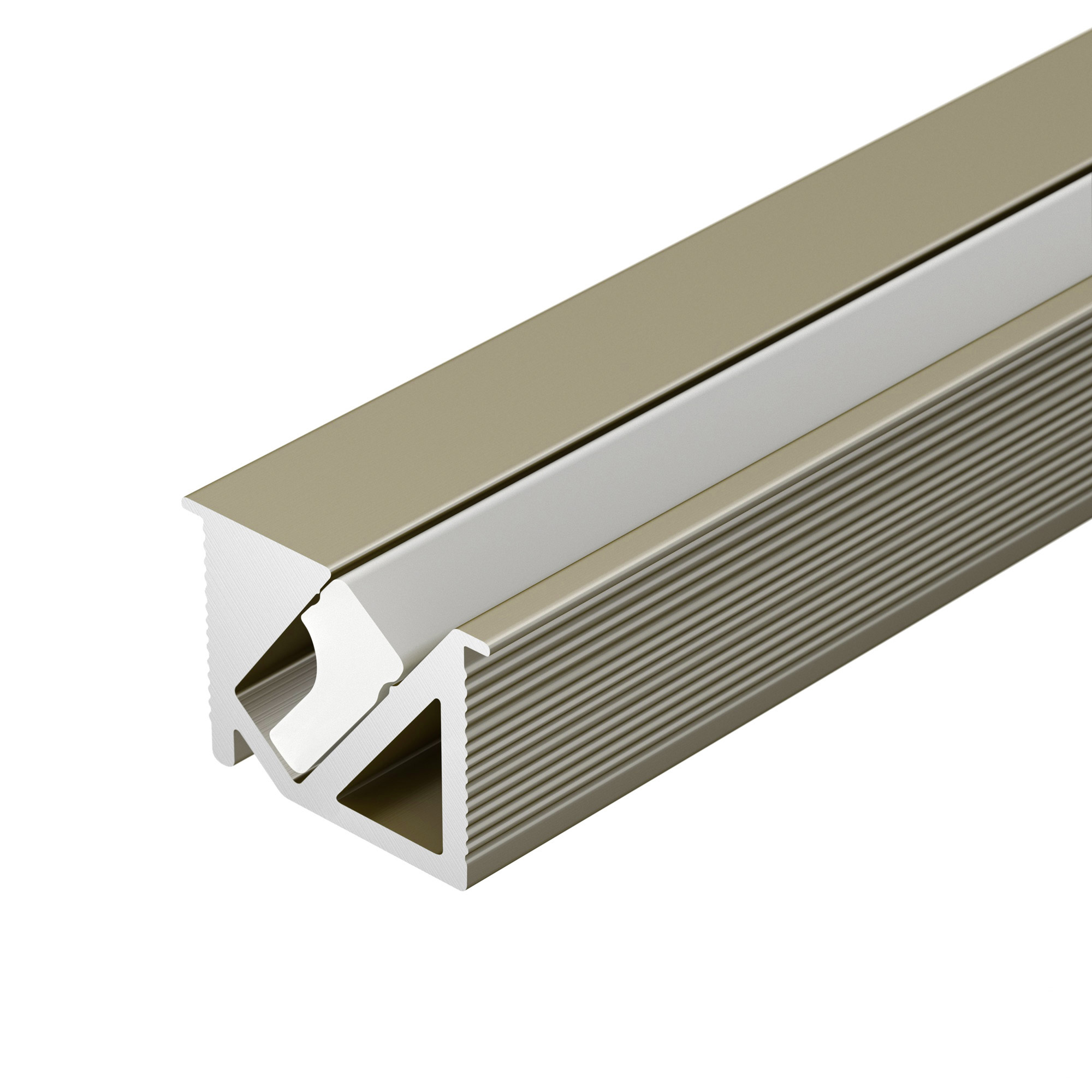 Arlight Профиль SL-BEVEL-H10-F14-2000 ANOD СHAMPAGNE (Алюминий)