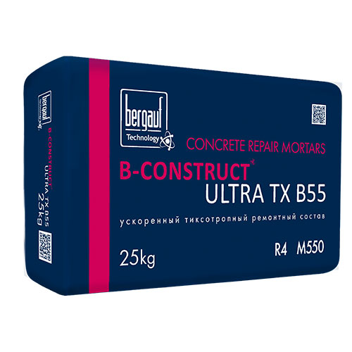 Ремонтный состав Bergauf B-Construct Ultra TX B55, 25 кг