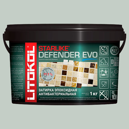 Затирка швов эпоксидная Litokol Starlike Defender EVO S.700 CRYSTAL, 1 кг