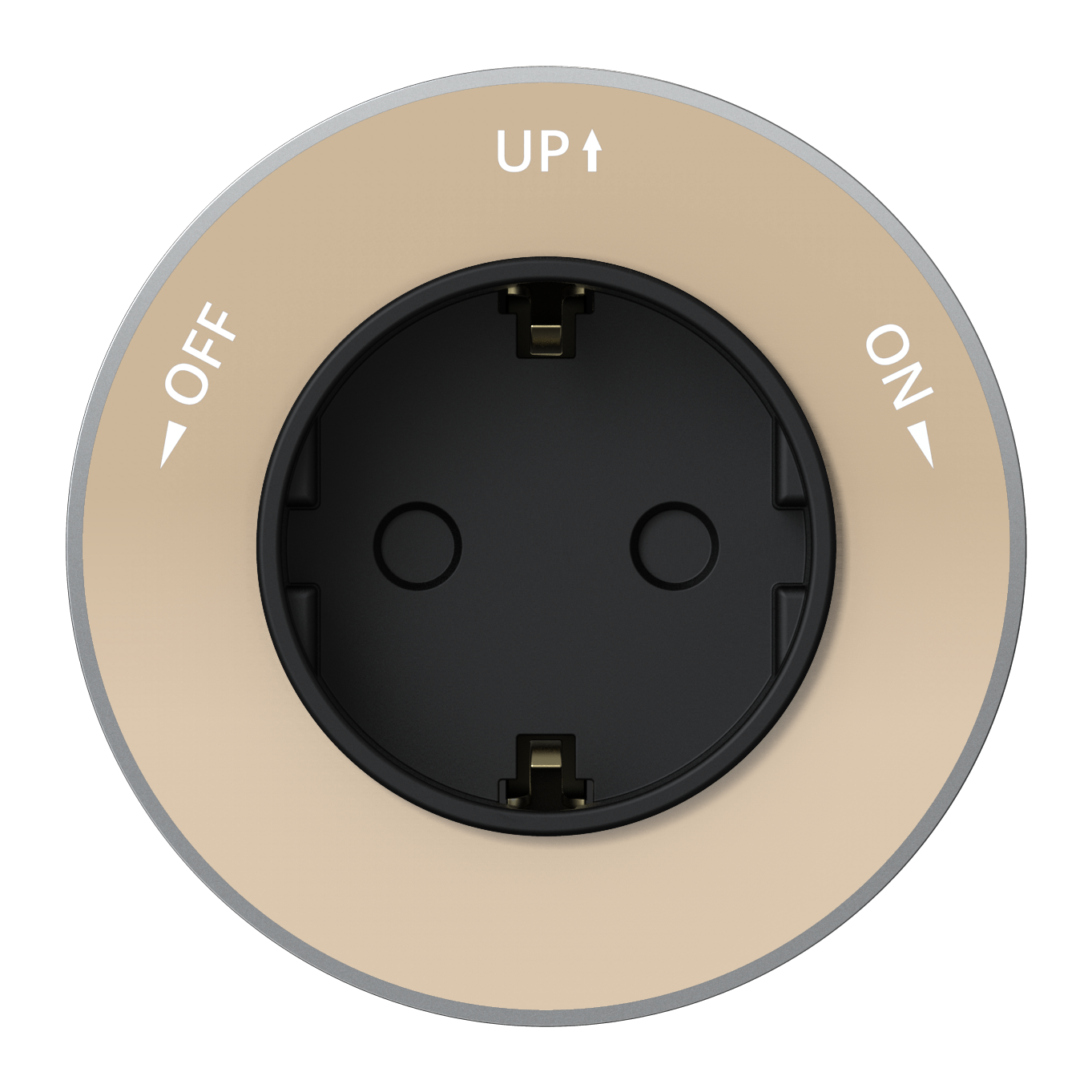 Systeme Electric MultiTrack Песочный Розетка 2К+З круглая 16А/250В