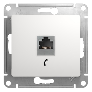 Systeme Electric Glossa Бел Розетка телефонная RJ11