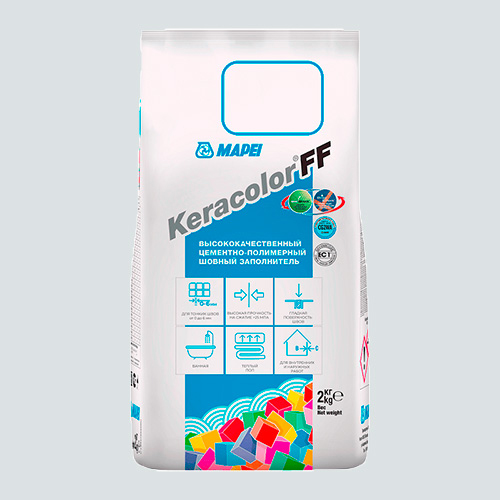 Затирка швов цементная Mapei Keracolor FF №103 Белая луна 2кг