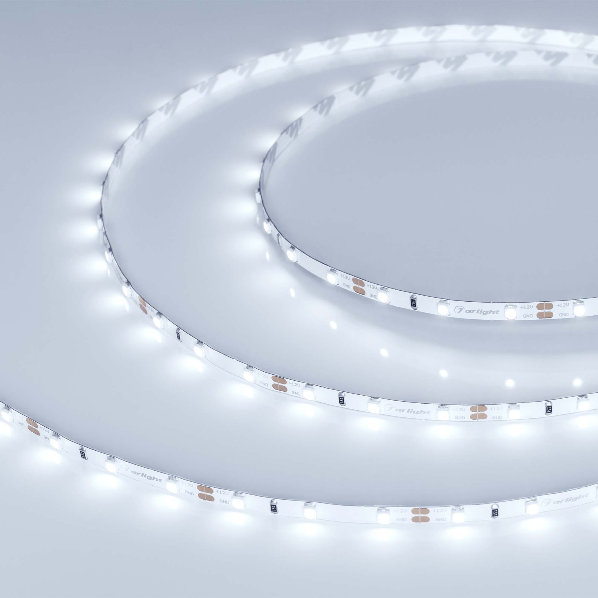 Arlight Лента RT-A60-5mm 12V Cool 8K (4.8 W/m, IP20, 2835, 5m) (узкая)