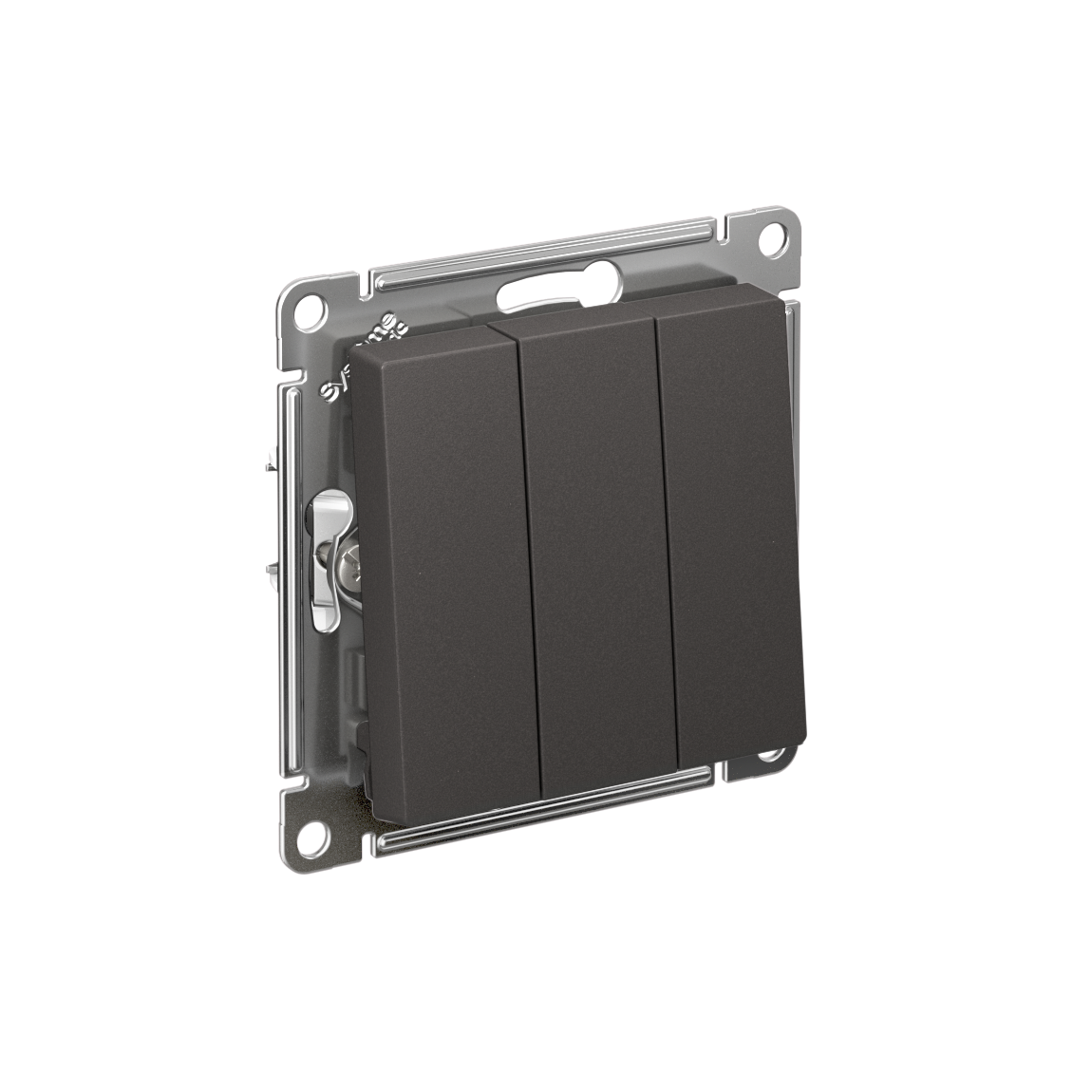 Systeme Electric AtlasDesign Базальт Выключатель 3-клавишный, сх.1+1+1, 10АХ, механизм
