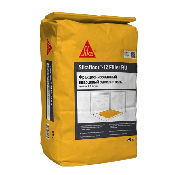 Фракционированный кварцевый заполнитель Sika Sikafloor-12 Filler, 25 кг