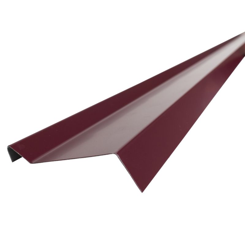 Планка примыкания Шинглас, красная, 20х45х15х10 мм длина 2 м