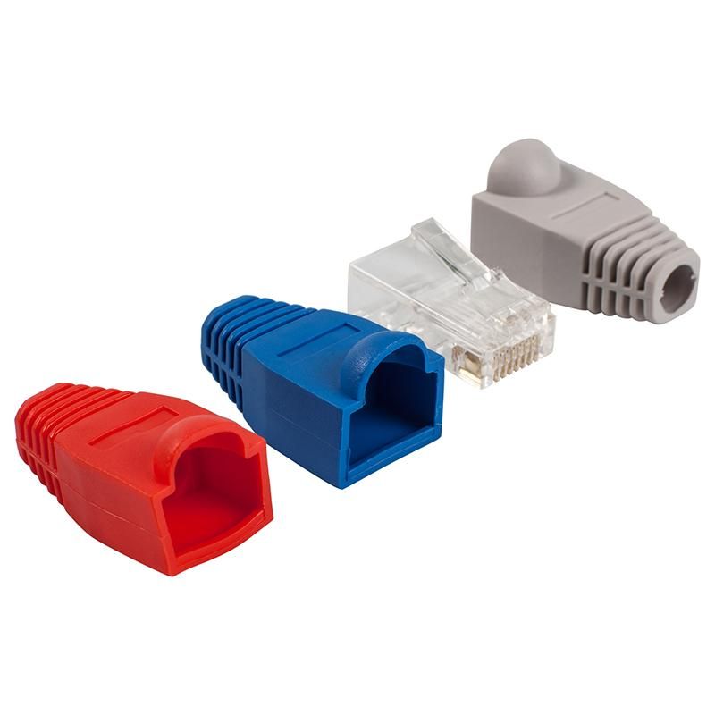 Коннектор RJ-45 (8P8C) 6 шт.+ колпачки в блистере