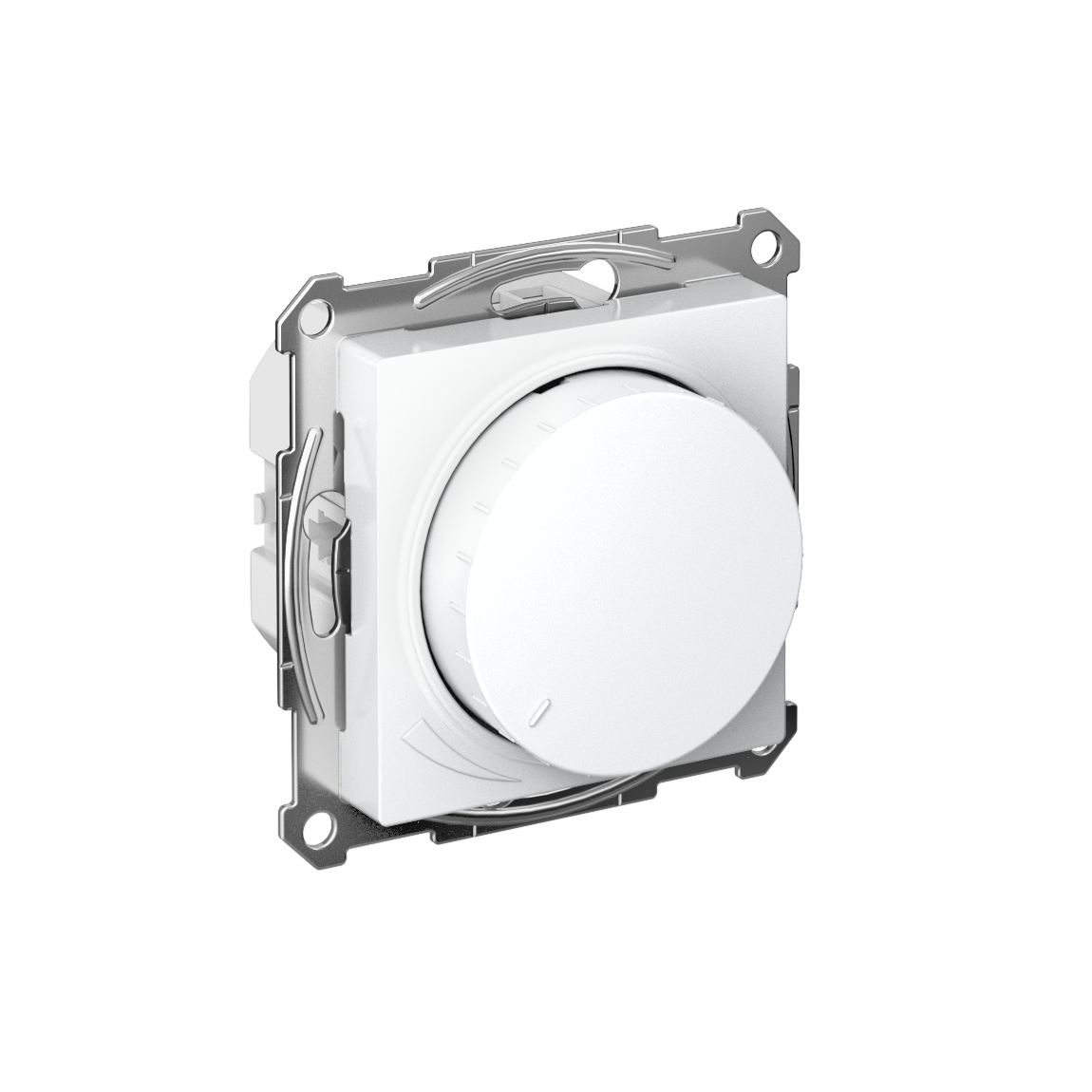 Systeme Electric AtlasDesign Белый Светорегулятор (диммер) повор-нажим, LED, RC, 400Вт, мех.